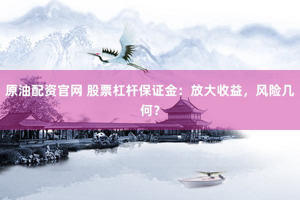 原油配资官网 股票杠杆保证金：放大收益，风险几何？