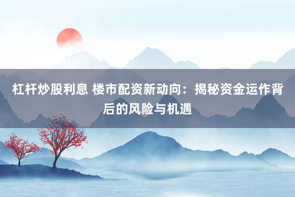 杠杆炒股利息 楼市配资新动向：揭秘资金运作背后的风险与机遇