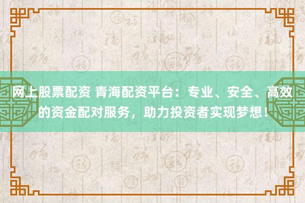 网上股票配资 青海配资平台：专业、安全、高效的资金配对服务，助力投资者实现梦想！