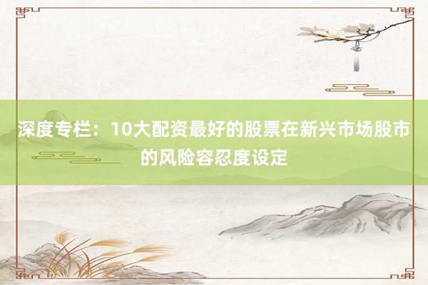 深度专栏：10大配资最好的股票在新兴市场股市的风险容忍度设定