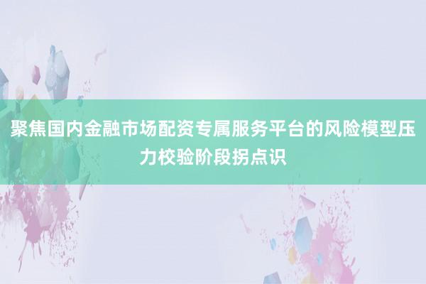 聚焦国内金融市场配资专属服务平台的风险模型压力校验阶段拐点识